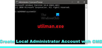 create local administrator account on