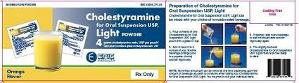 cholestyramine light package insert