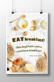 Gourmet Nutrition Breakfast Poster Design Poster Food