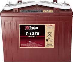 t1275 trojan batteries floor scrubber