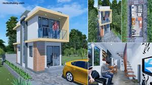 two y tiny house design 3 x 7 m