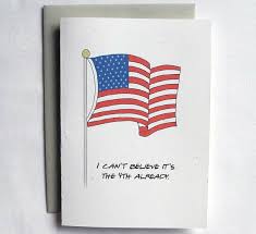 4th July Independence Day Homemade Greeting Cards Family