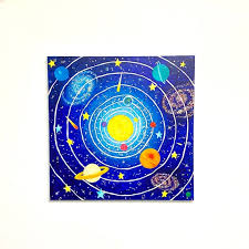 Painting Space Themed Decor Kids