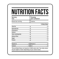 nutrition label vector images over 54 000