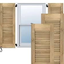 louver exterior real wood shutters