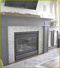 subway tile fireplace designs home