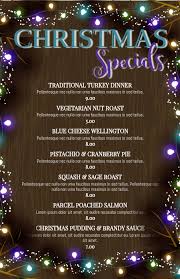 From new variations on old favorites. Christmas Specials Restaurant Menu Templat Postermywall