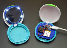 diy rechargeable led makeup compact