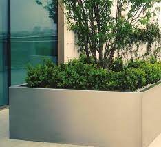 stainless steel planters troughs garden