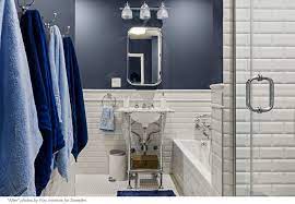 blue penny tile updates a bathroom to a