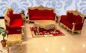 Elegant Carved Sofa Set Aarsun