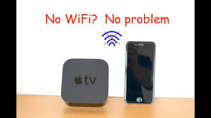 stream to apple tv without wifi you