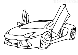 Racing lamborghini drawings for kids. Lamborghini Aventador Coloring Sheet Coloring Books