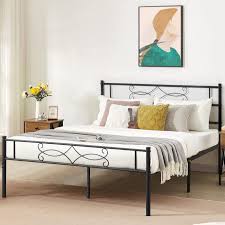 Queen Size Bed Frame Metal Platform