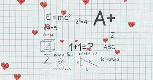 Heart Love Math Formula Stock Photos