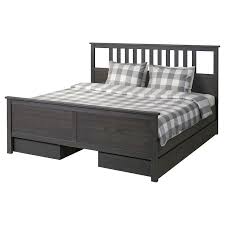 hemnes bed frame with 4 storage boxes