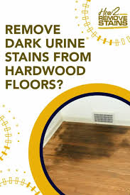 dark urine stains from hardwood floors