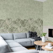 green non woven wallpaper healthy