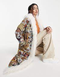 Miss Selfridge Mongolian Faux Fur