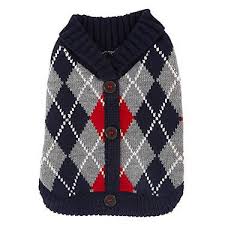Top Paw Argyle Pet Sweater I Heart Pets Dog Sweaters