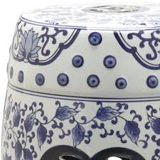 safavieh tao blue white ceramic garden