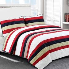 Beige Tan Cotton Twin Quilt Bedding Set