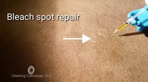 bleach spots repair cleaning concierge