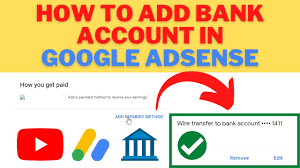 add bank account in google adsense 2022