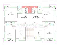 Total floor area ( 92 sq.m. Two Units Village House Plan 50 X 40 4 Bedrooms First Floor Plan House Plans And Designs