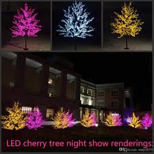1 5m Height Led Artificial Cherry Blossom Tree Light Christmas Light Led Bulbs 110 220vac Rainproof Fairy Garden Christmas Decor Sale Xmas Decorations