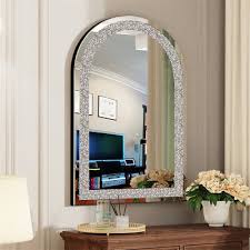 Extra Large Arched Wall Mirror Crystal