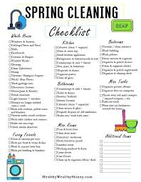 spring cleaning checklist pdf spring