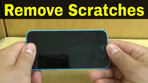 remove scratches from an iphone screen