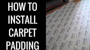 how to seam carpet padding together for