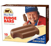 What are Blue Bell fudge bars made of?