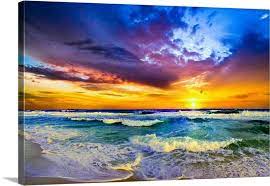 Beautiful Sunset Sea Beach Photography