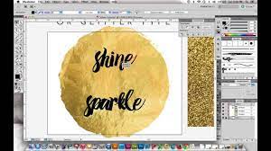 how to make gold foil or glitter type