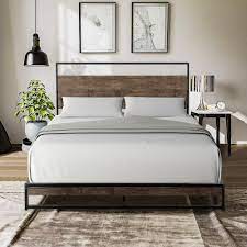 queen bed frame no box spring needed