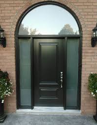 Frosted Glass Transom Entry Doors