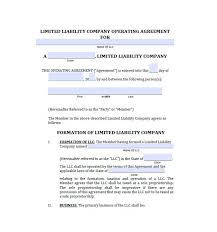 30 Professional Llc Operating Agreement Templates Template Lab