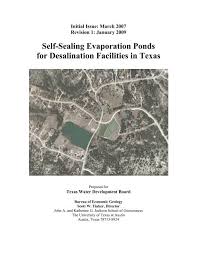 self sealing evaporation ponds for