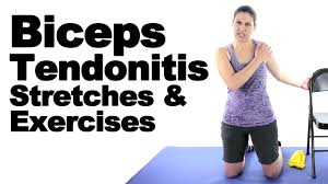 biceps tendonitis stretches exercises