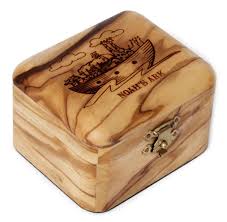 olive wood noah s ark box the