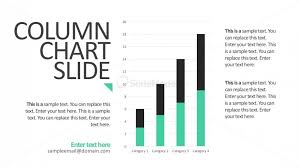 Column Chart Slide Design Presentation Template Slidemodel