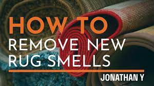 how to quickly remove new rug smells