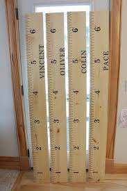Personalized Name Giant Wooden Ruler Growth Chart For