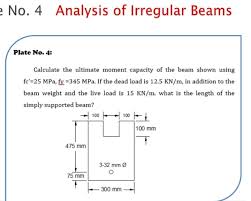 ysis of irregular beams plate