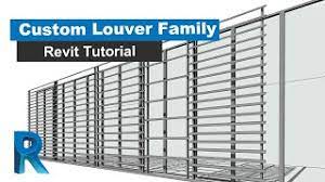 custom louver family in revit you