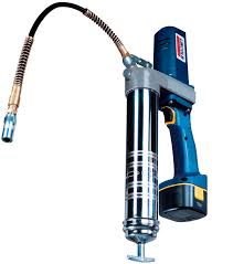 I have one of those harbor freight grease guns and it will not work for the angle grinder as it has a standard zerk coupler. Dispensing Gun 1244 Series Lincoln Grease Manual Battery Powered
