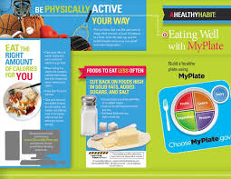 Eating Well With Myplate Tri Fold Brochures